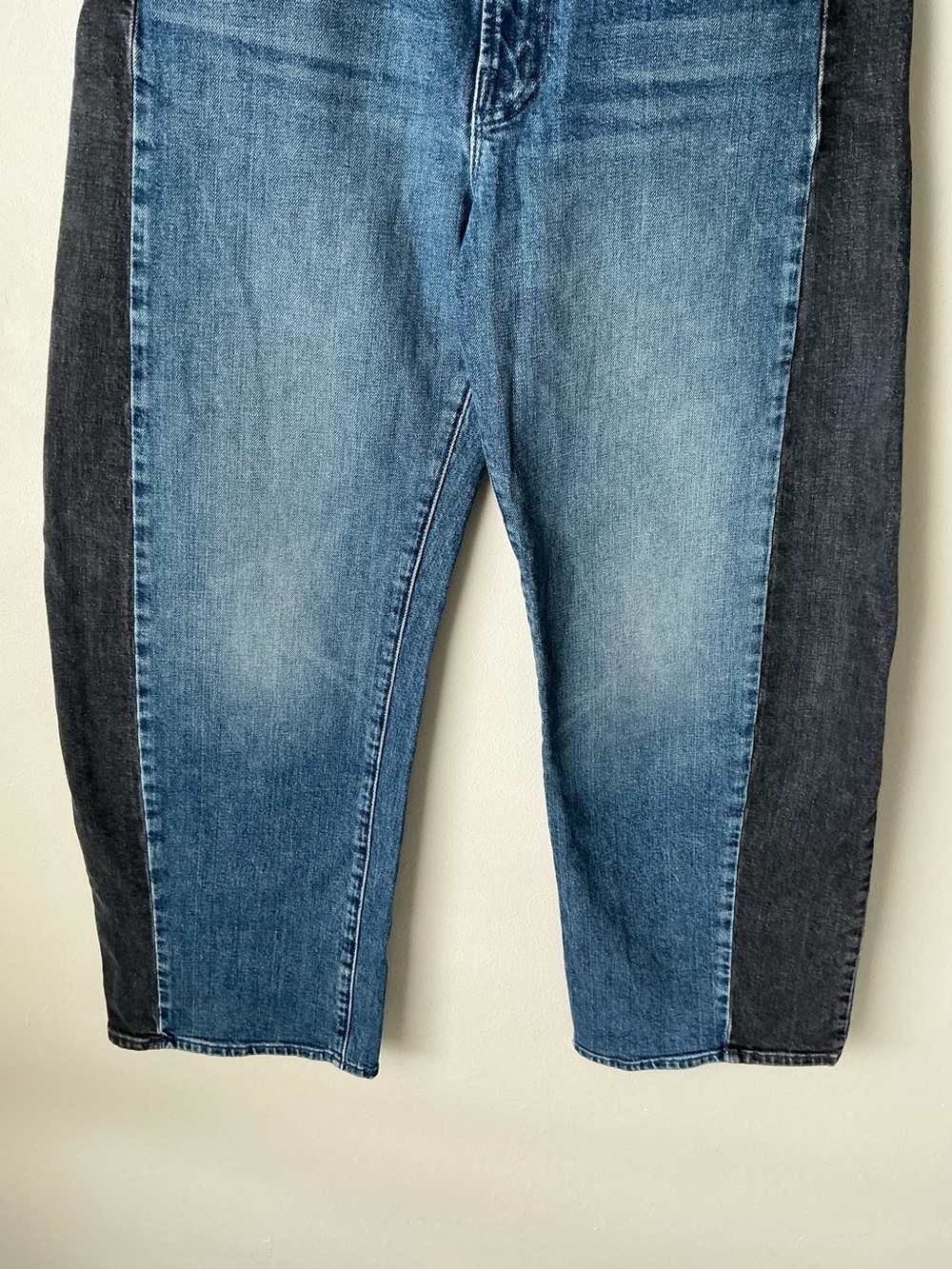 MOTHER SUPERIOR Jeans Half-Pipe Flood Black and Blue Size 28 - Picture 6 of 16